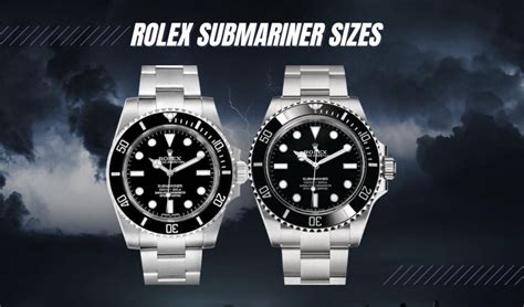 rolex submariner case measurements|Rolex case size chart.